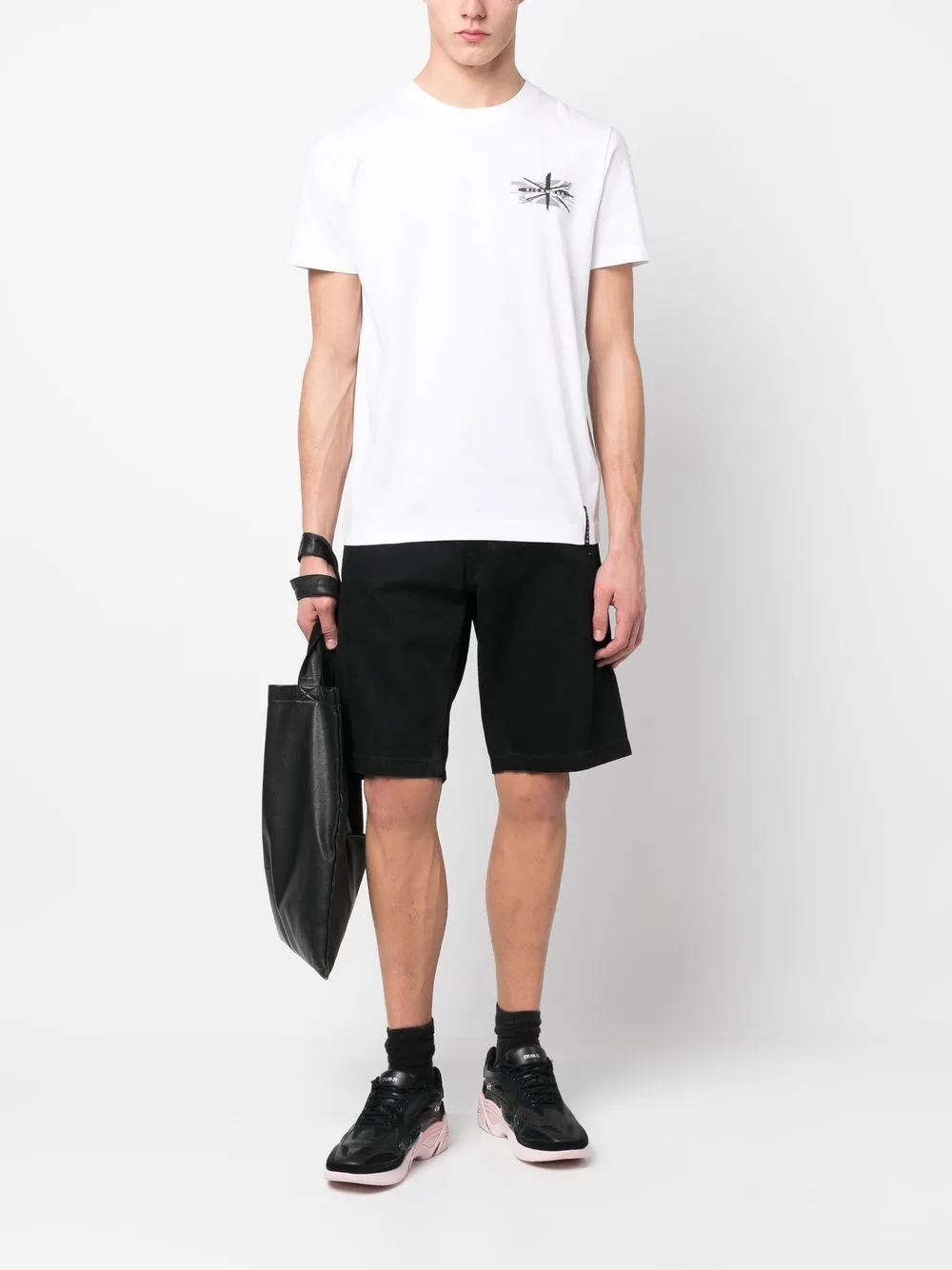 John Richmond T-shirt met logoprint - Wit
