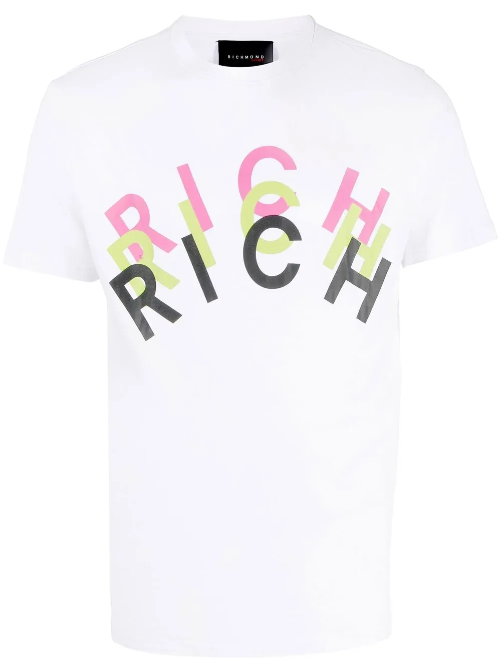 

John Richmond playera con logo estampado - Blanco