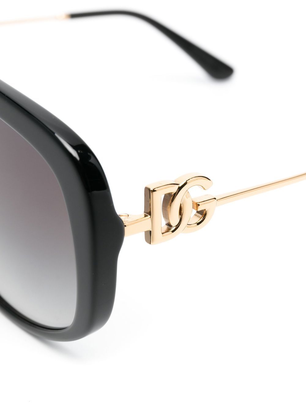 Dolce & Gabbana Eyewear logo-lettering Oversized Sunglasses - Farfetch