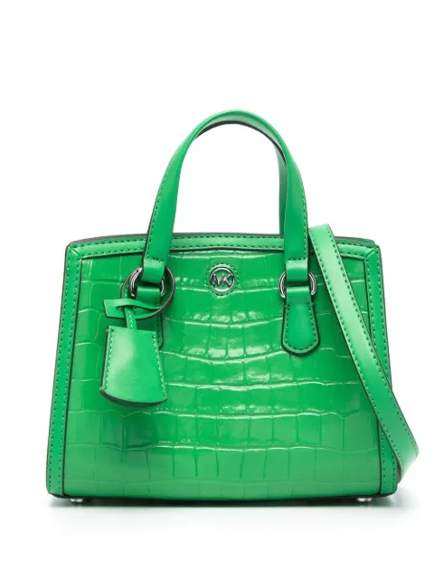 Michael Kors Chantal embossed-crocodile tote bag