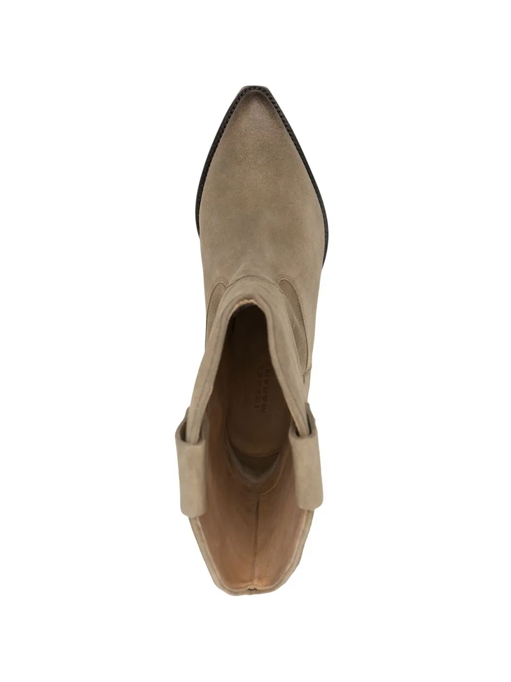 ISABEL MARANT CUBAN-HEELED LEATHER BOOTS