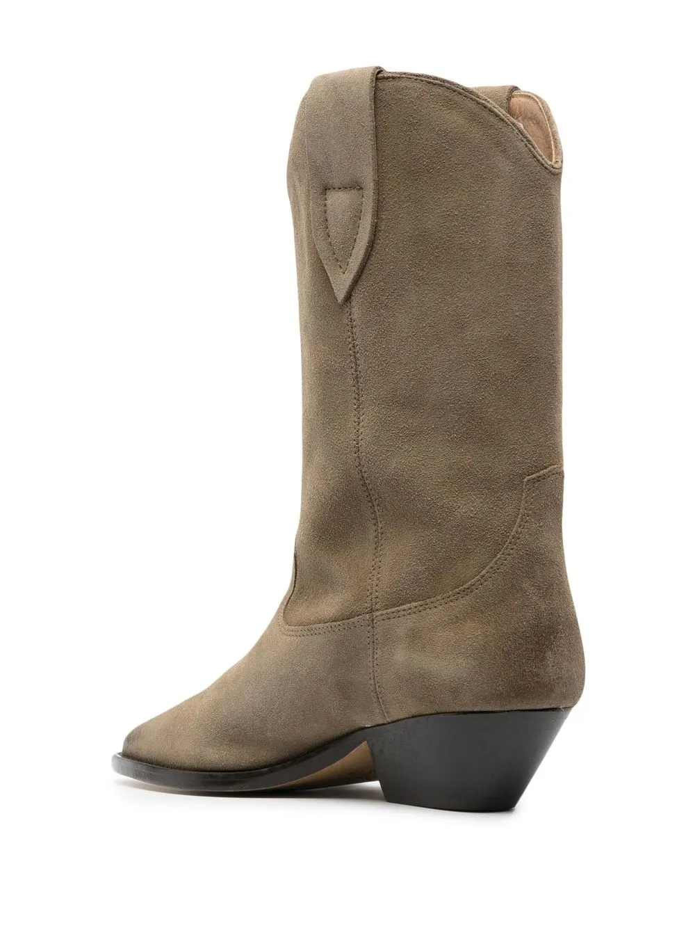 ISABEL MARANT CUBAN-HEELED LEATHER BOOTS