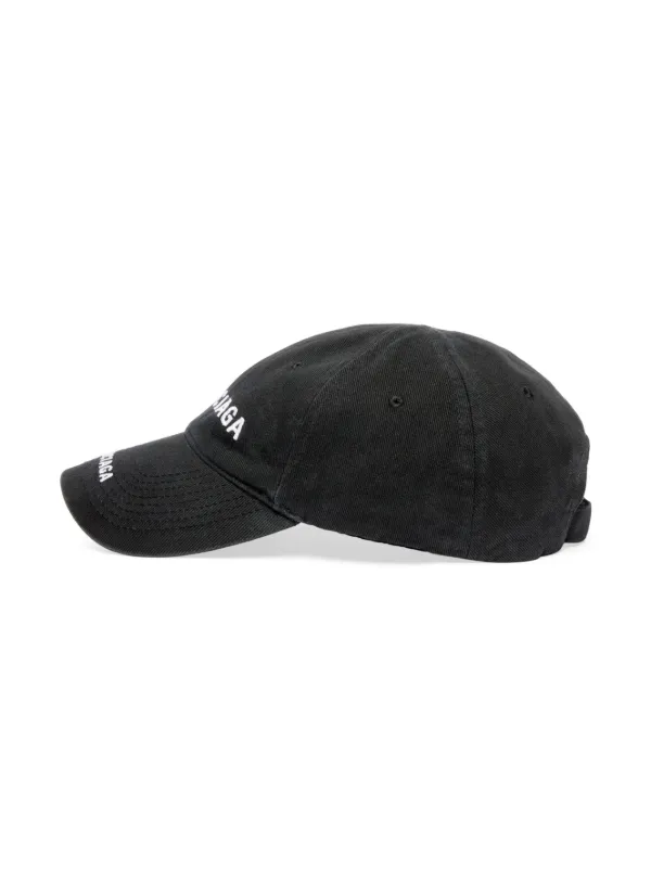 Balenciaga double-logo Baseball Cap - Farfetch