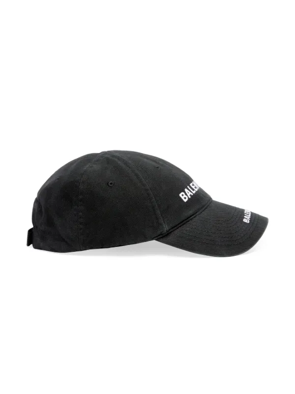 Balenciaga double-logo Baseball Cap - Farfetch