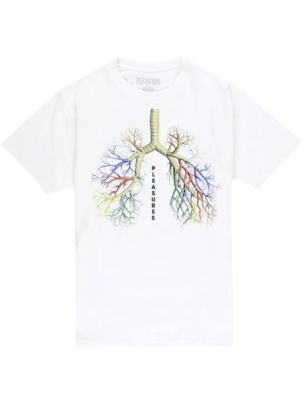 

Pleasures graphic-print cotton T-shirt - White