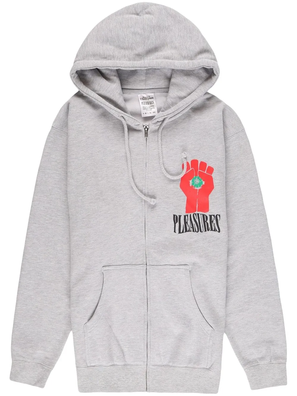 

Pleasures hoodie con logo estampado - Gris