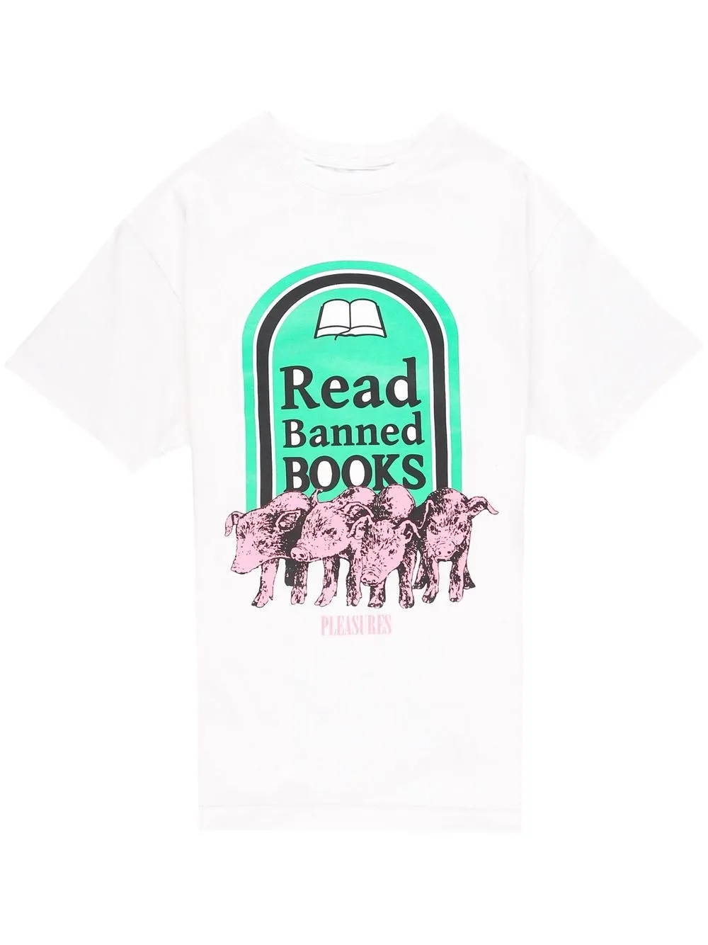 

Pleasures Banned-Books Men's T-shirt - White