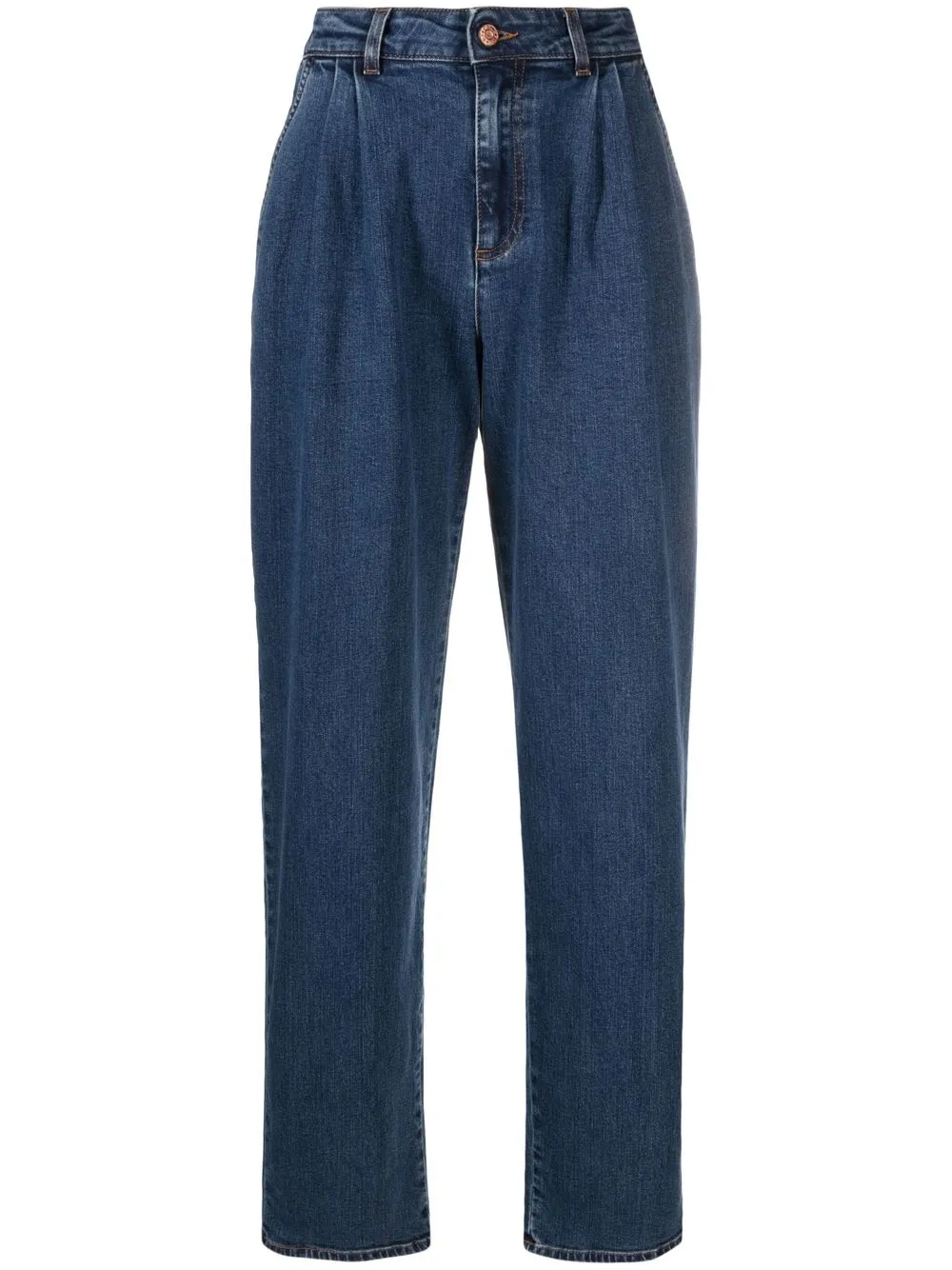 

See by Chloé high-waisted straight-leg jeans - Blue