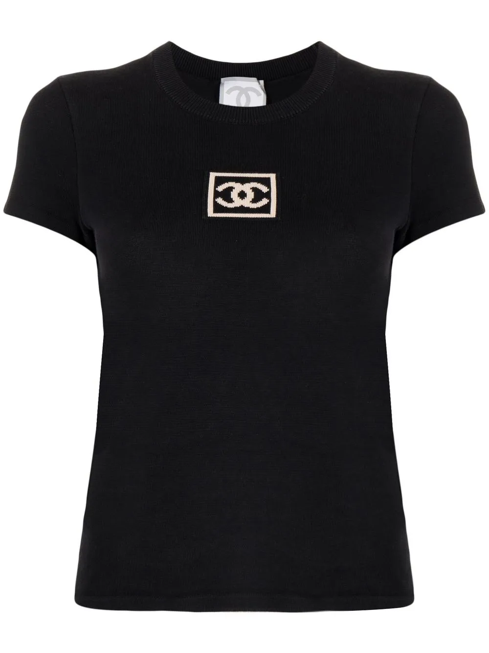 

Chanel Pre-Owned 2003 CC Sports Line T-shirt - Black