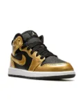 Jordan Kids Jordan 1 Mid SE ""Metallic Gold"" sneakers - Black