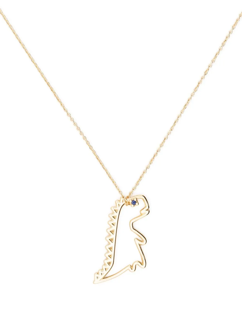 

Aliita 9kt yellow gold Dino Zafiro sapphire necklace