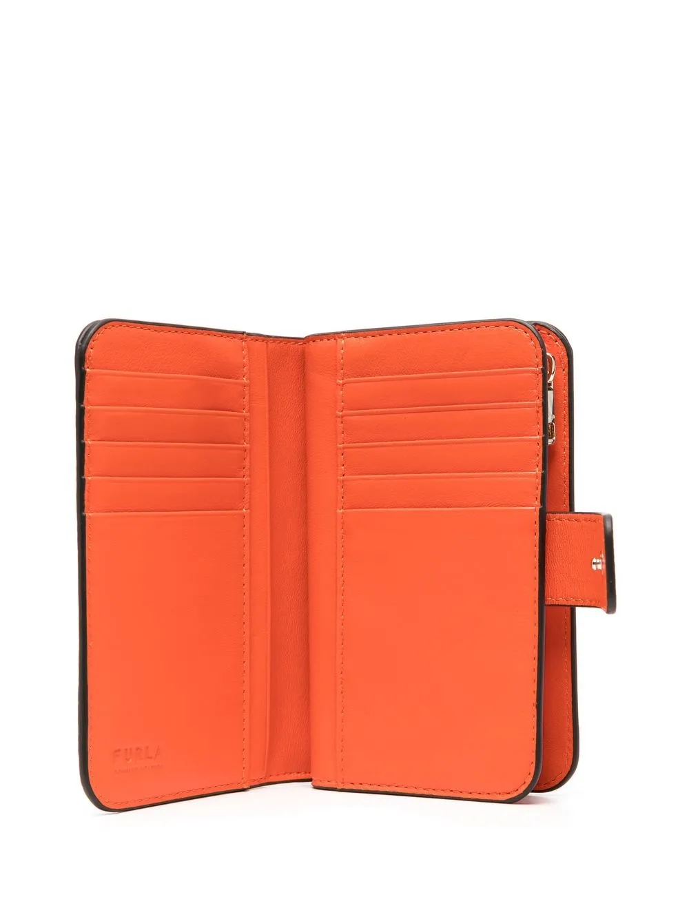 FURLA LOGO-PLAQUE LEATHER WALLET