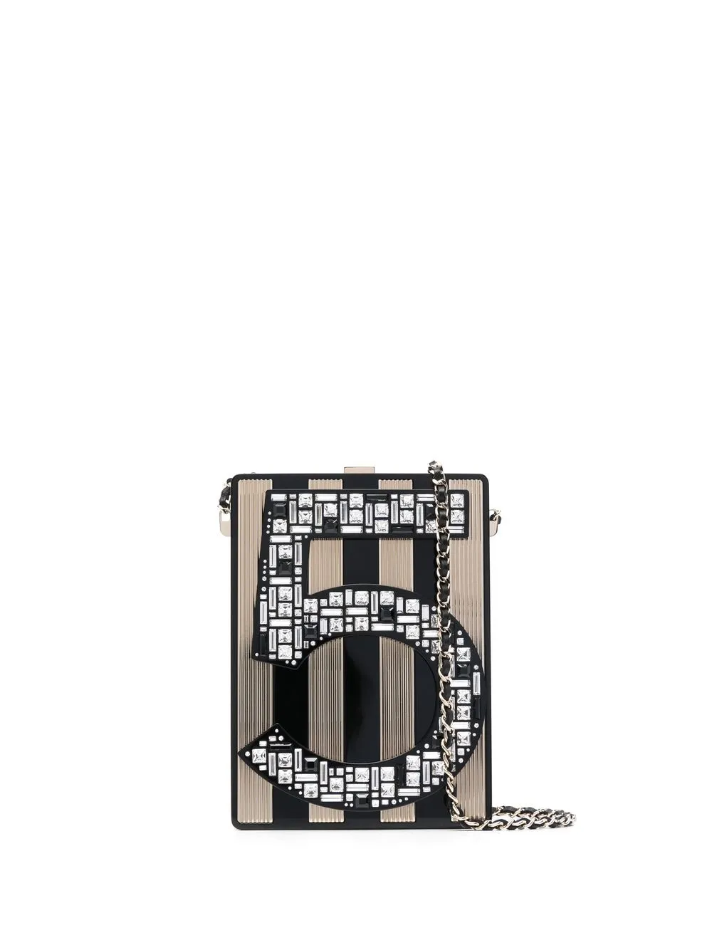 Pre-owned Chanel 2015 Runaway Nº5 Crossbody Bag In Black