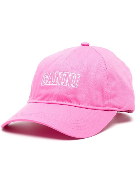 GANNI logo-embroidered baseball cap
