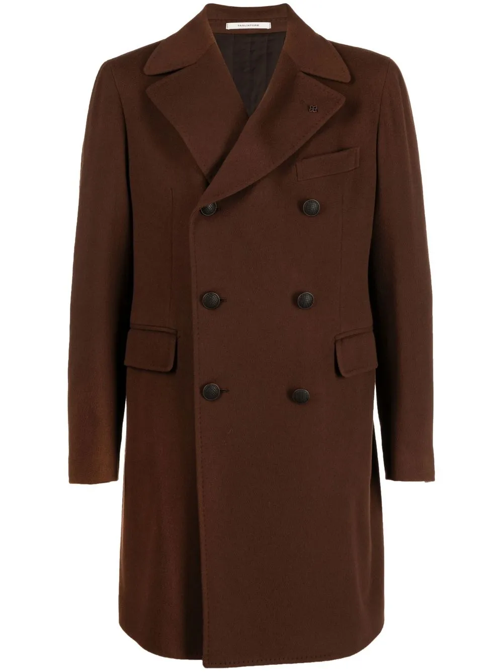 

Tagliatore double-breasted tailored coat - Brown