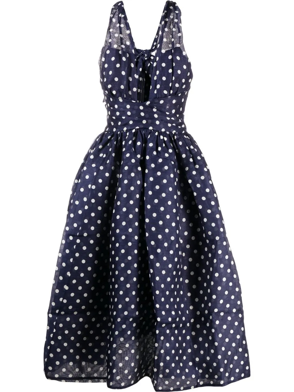 

ZIMMERMANN High Tide polka-dot halterneck dress - Blue