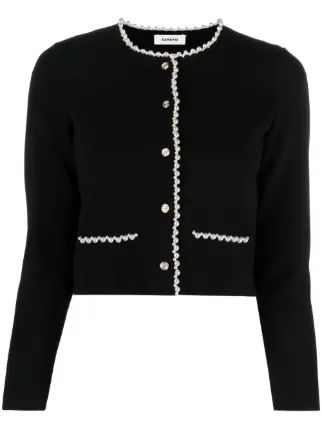 SANDRO bead-embellished Cardigan - Farfetch