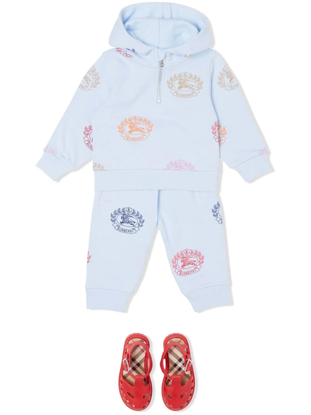 Burberry Kids Trainingsbroek met logoprint - Blauw