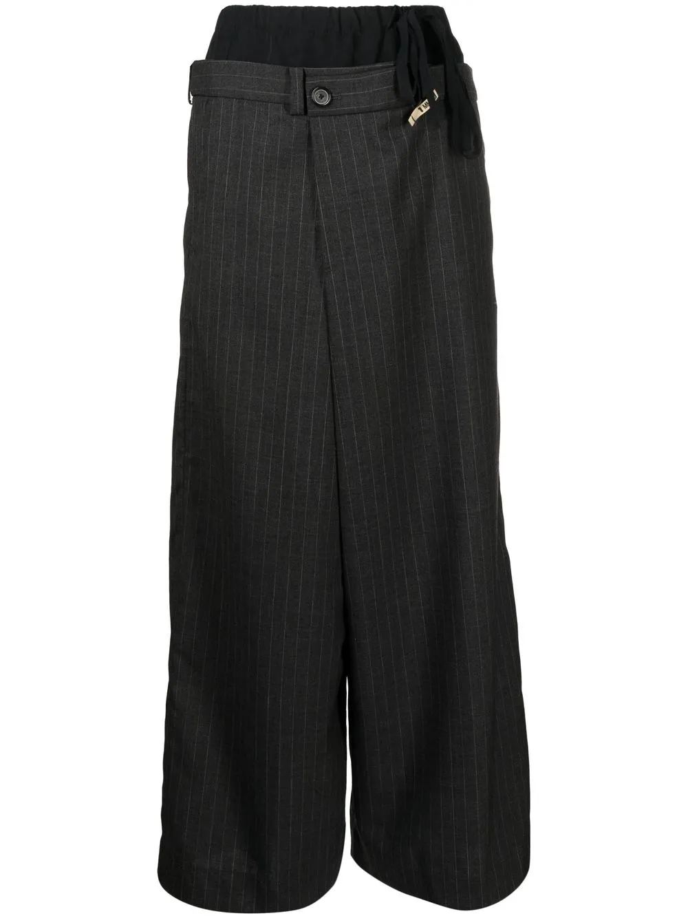 

Maison Mihara Yasuhiro striped deconstructed tapered trousers - Grey