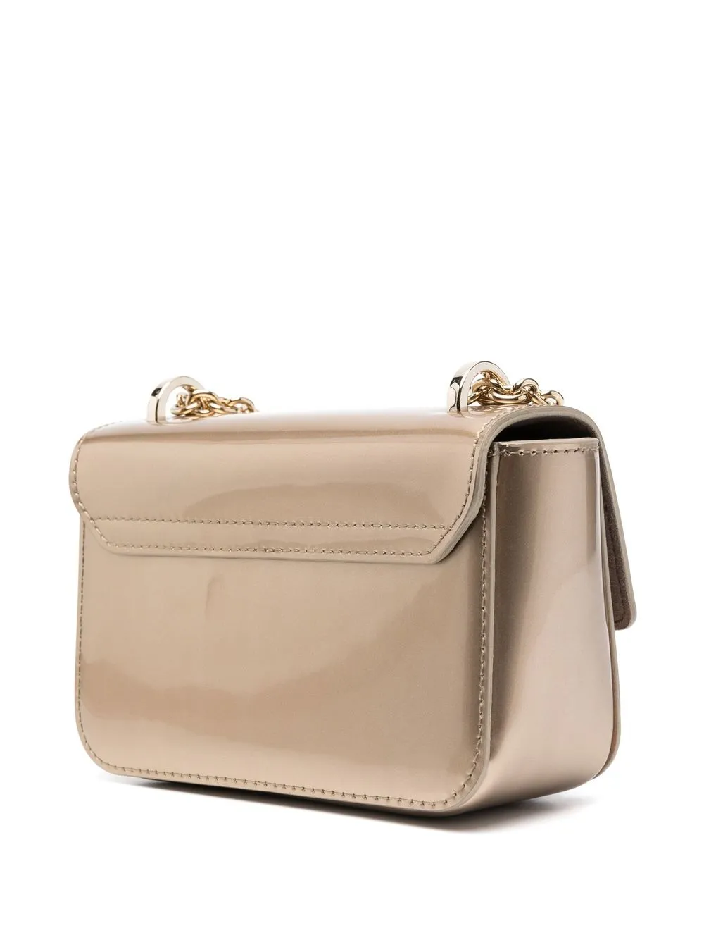 FURLA LOGO-ENGRAVED LEATHER CROSSBODY BAG