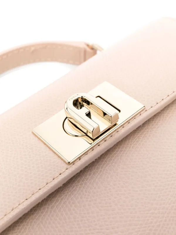 Furla ロゴバックル ハンドバッグ | ニュートラル | FARFETCH JP