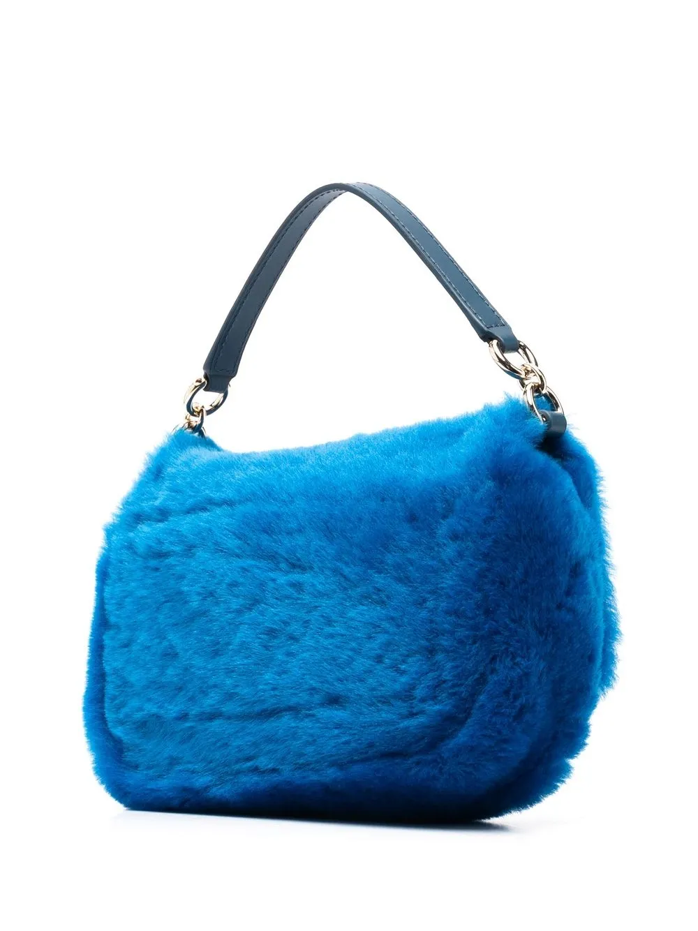 Furla 1927 系列皮毛一体迷你包 In Blue