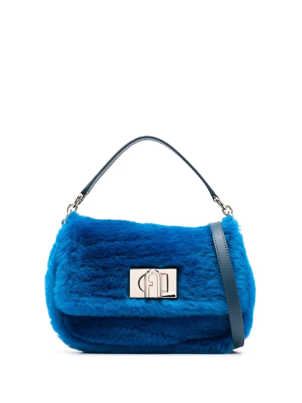 

Furla 1927 shearling mini bag - Blue