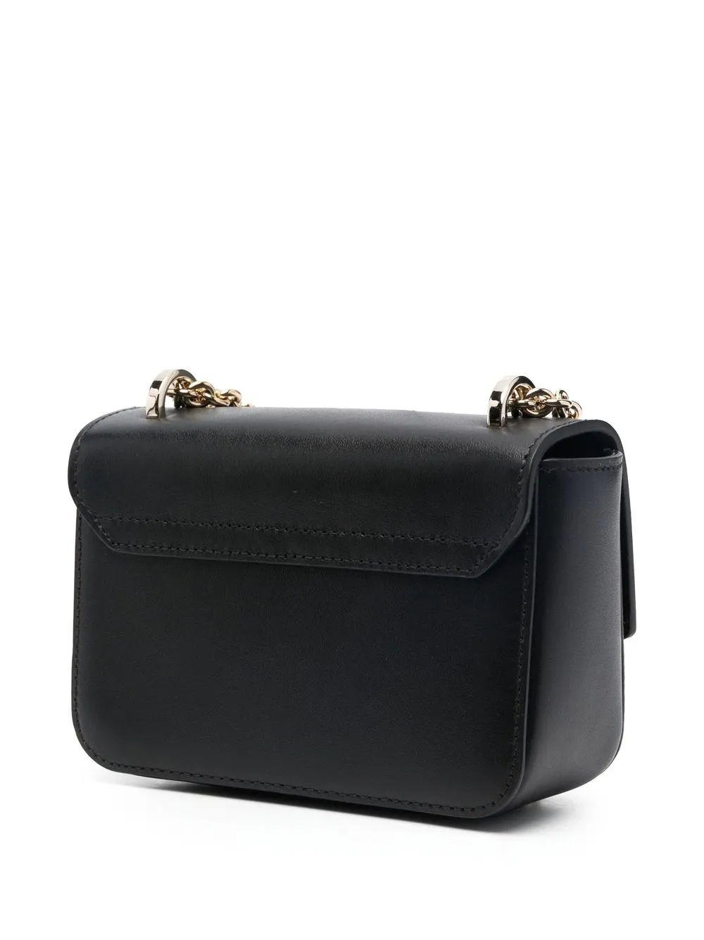 FURLA LOGO-BUCKLE LEATHER CROSSBODY BAG