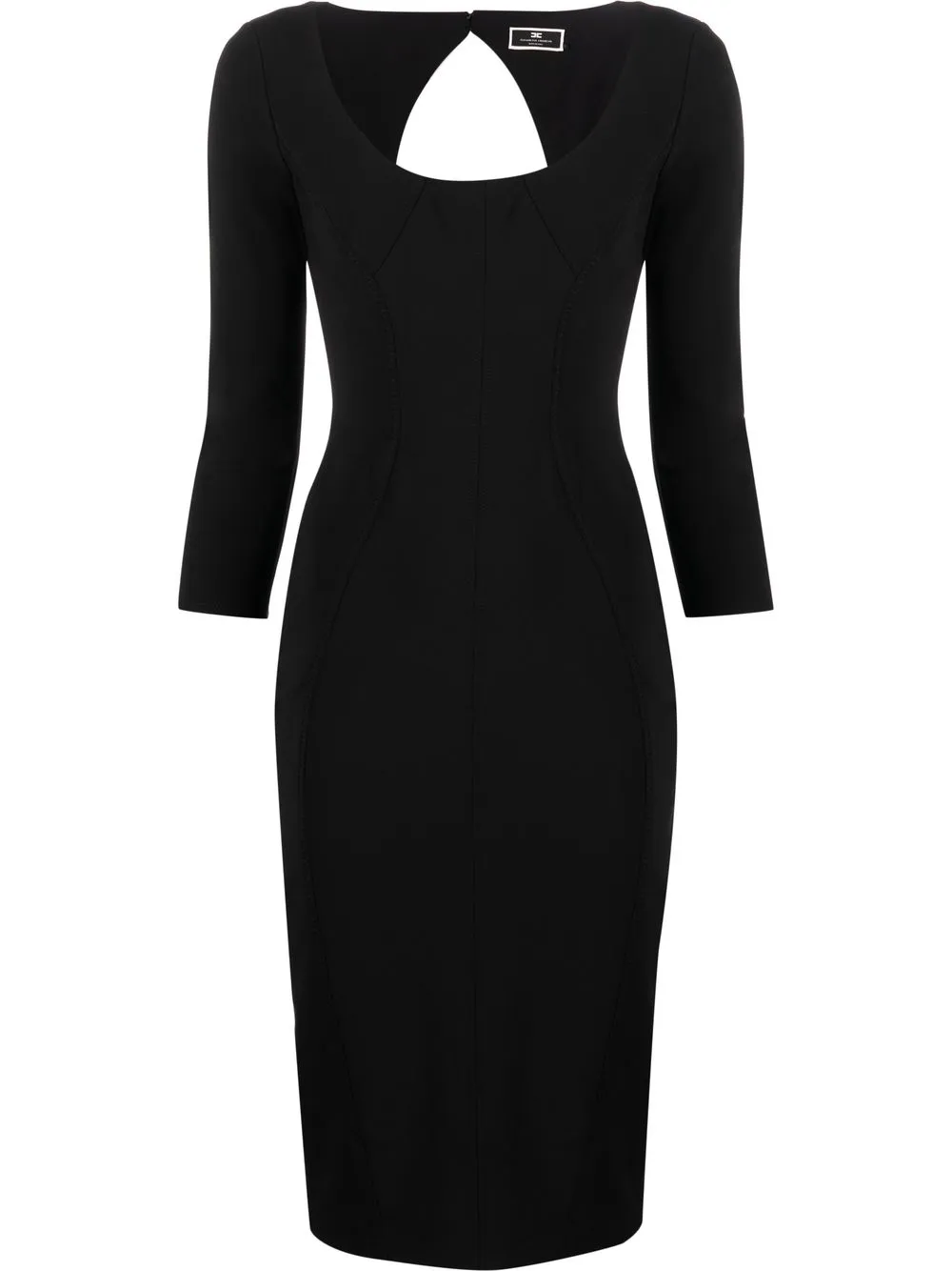 

Elisabetta Franchi scoop-neck midi dress - Black