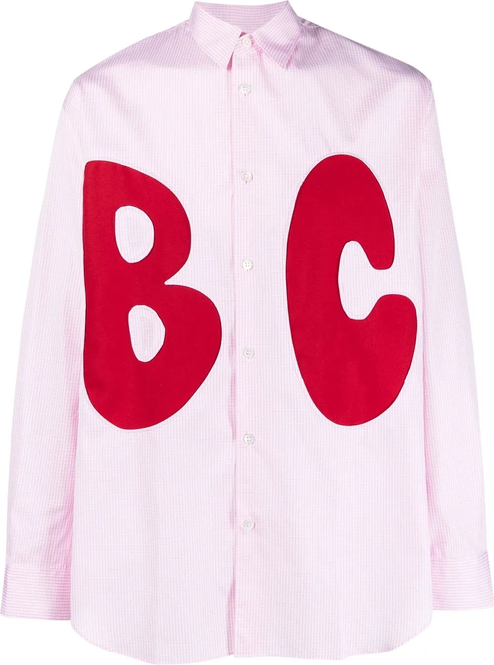 Comme Des Garçons Shirt Bc-print Detail Shirt In Rosa