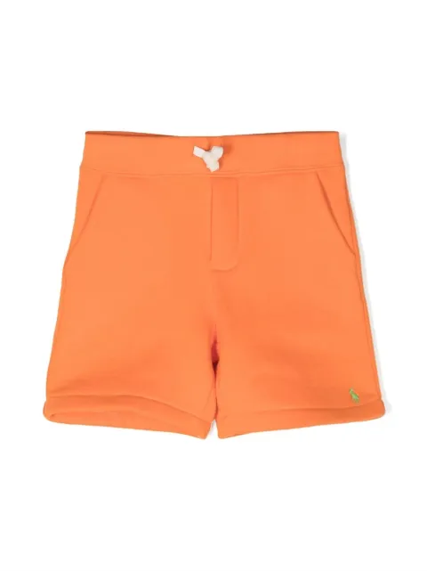 POLO RALPH LAUREN KIDS embroidered-logo cotton shorts