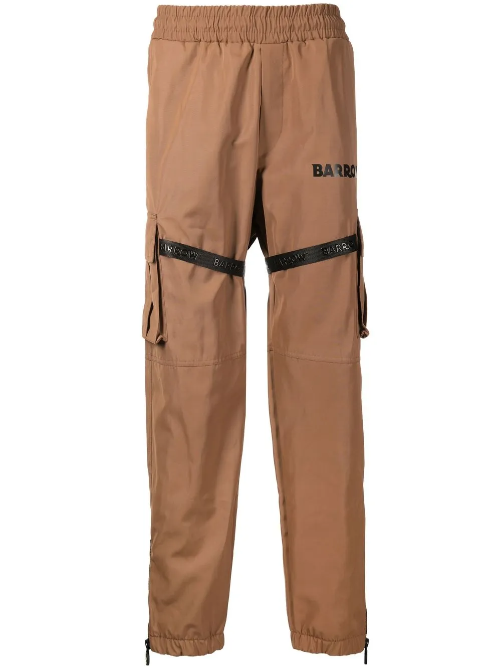 

BARROW logo-print buckled cargo pants - Brown
