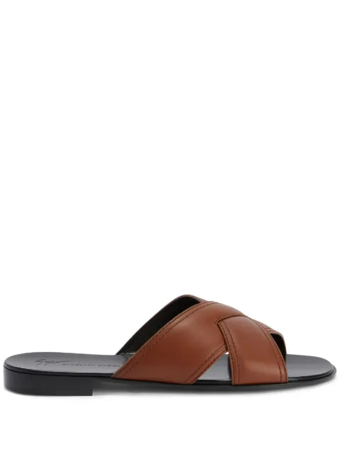 Giuseppe Zanotti Flavio crossed-leather sandals