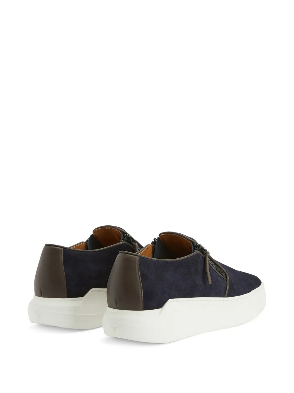 Giuseppe Zanotti Conley zip-detail slip-on sneakers Blue