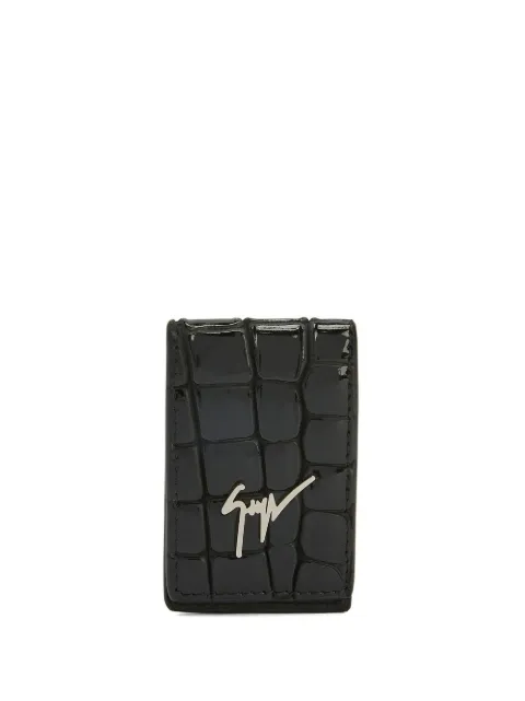 Giuseppe Zanotti Albert logo-plaque cardholder