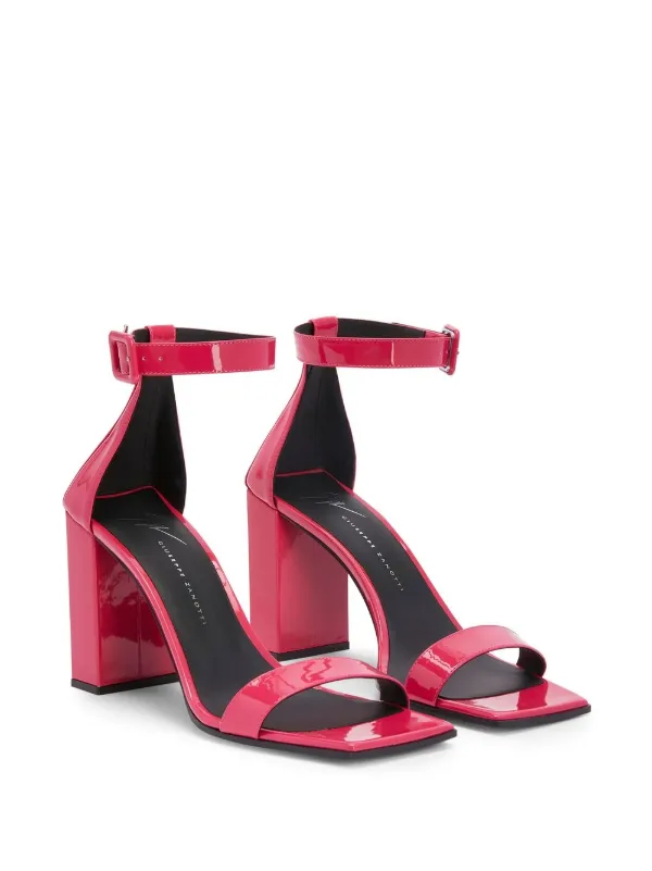 【関税込み】Giuseppe Zanotti ピンク Shangay ヒールサンダル Giuseppe Zanotti Shangay 85mm Sandals | Pink | FARFETCH JO