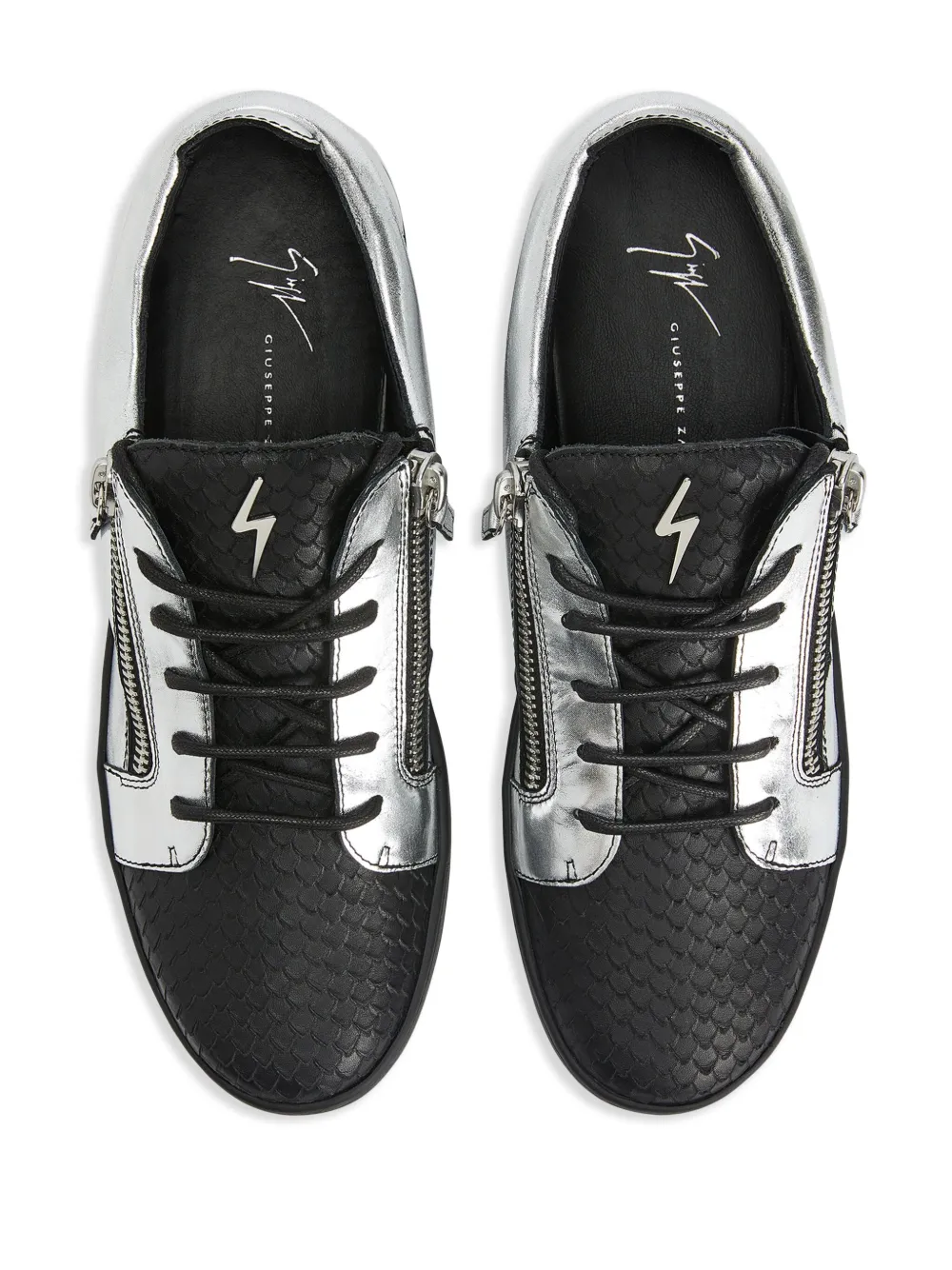 GIUSEPPE ZANOTT ダブルジップ スニーカー Giuseppe Zanotti Frankie ダブルジップ ローカットスニーカー