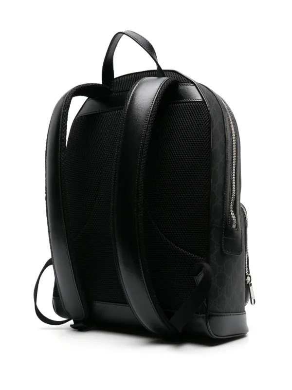 Supreme leather clearance backpack black