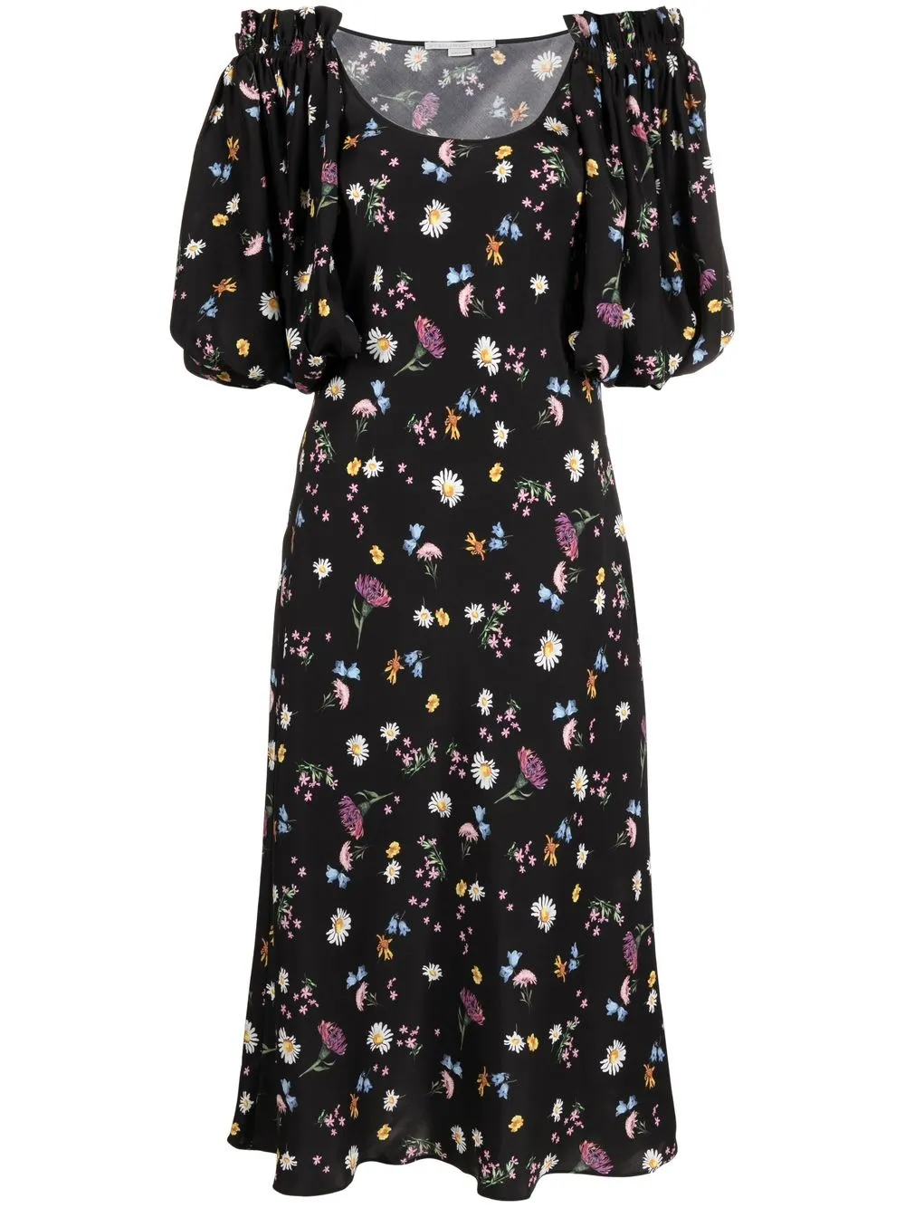 

Stella McCartney floral-print midi dress - Black