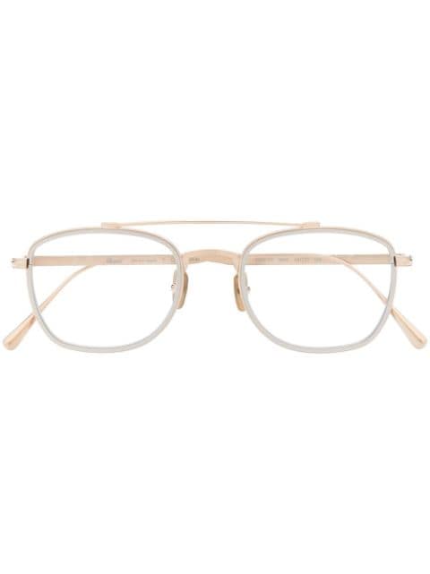 Persol - square-frame pilot glasses