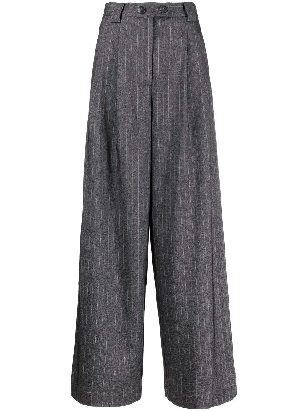 

Stella Nova pinstriped wide-leg trousers - Grey