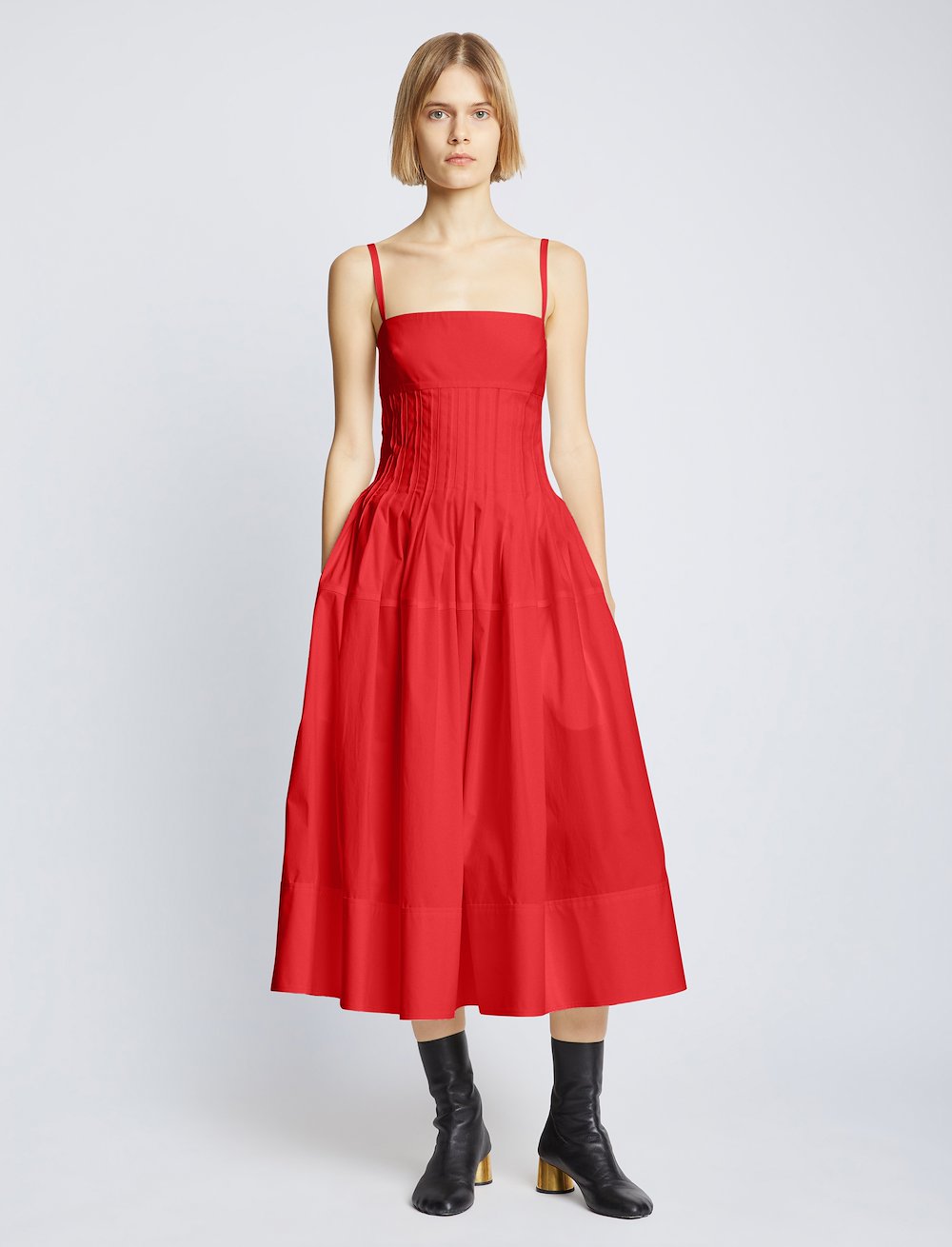 Poplin Pintuck Dress