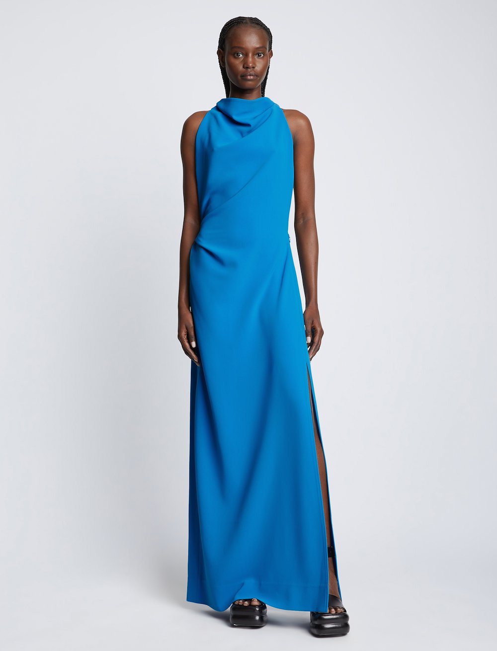 Matte Crepe Backless Dress 