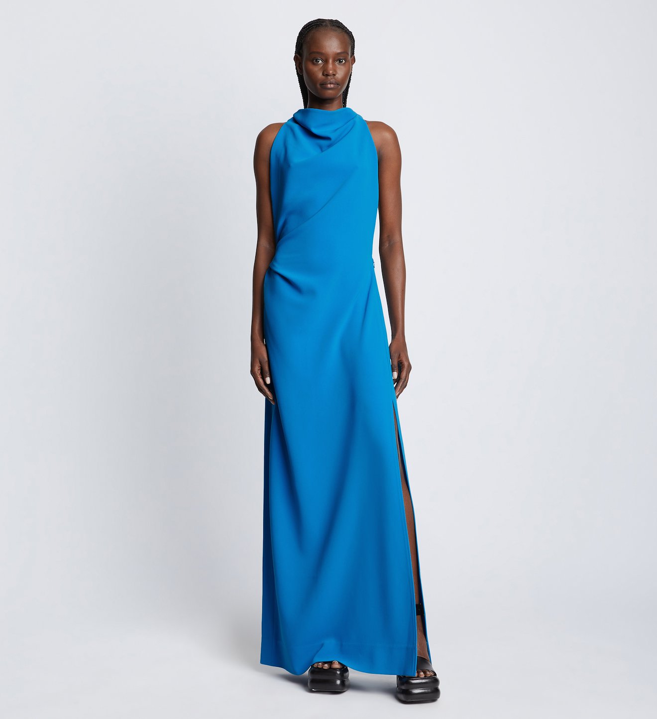 Matte Crepe Backless Dress