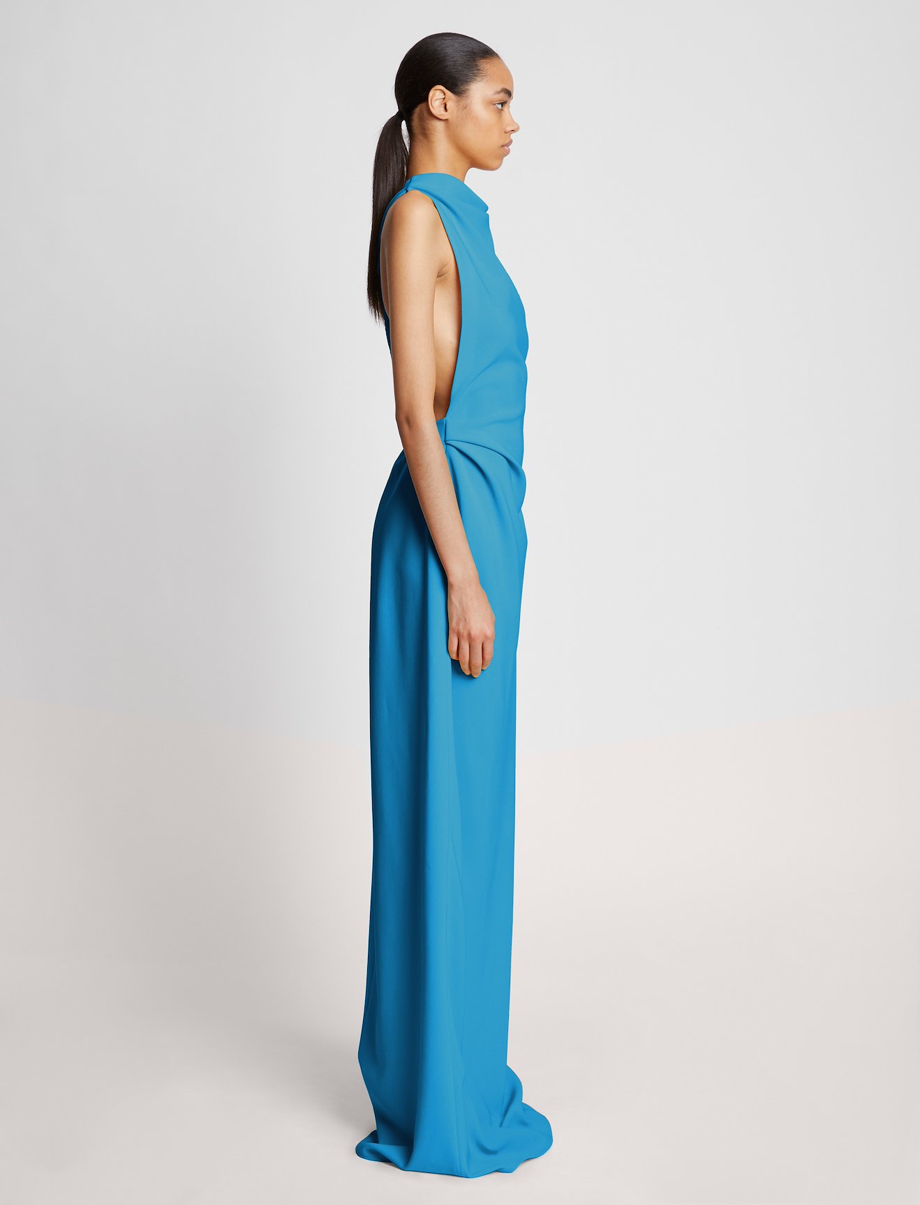 Matte Crepe Backless Dress #1