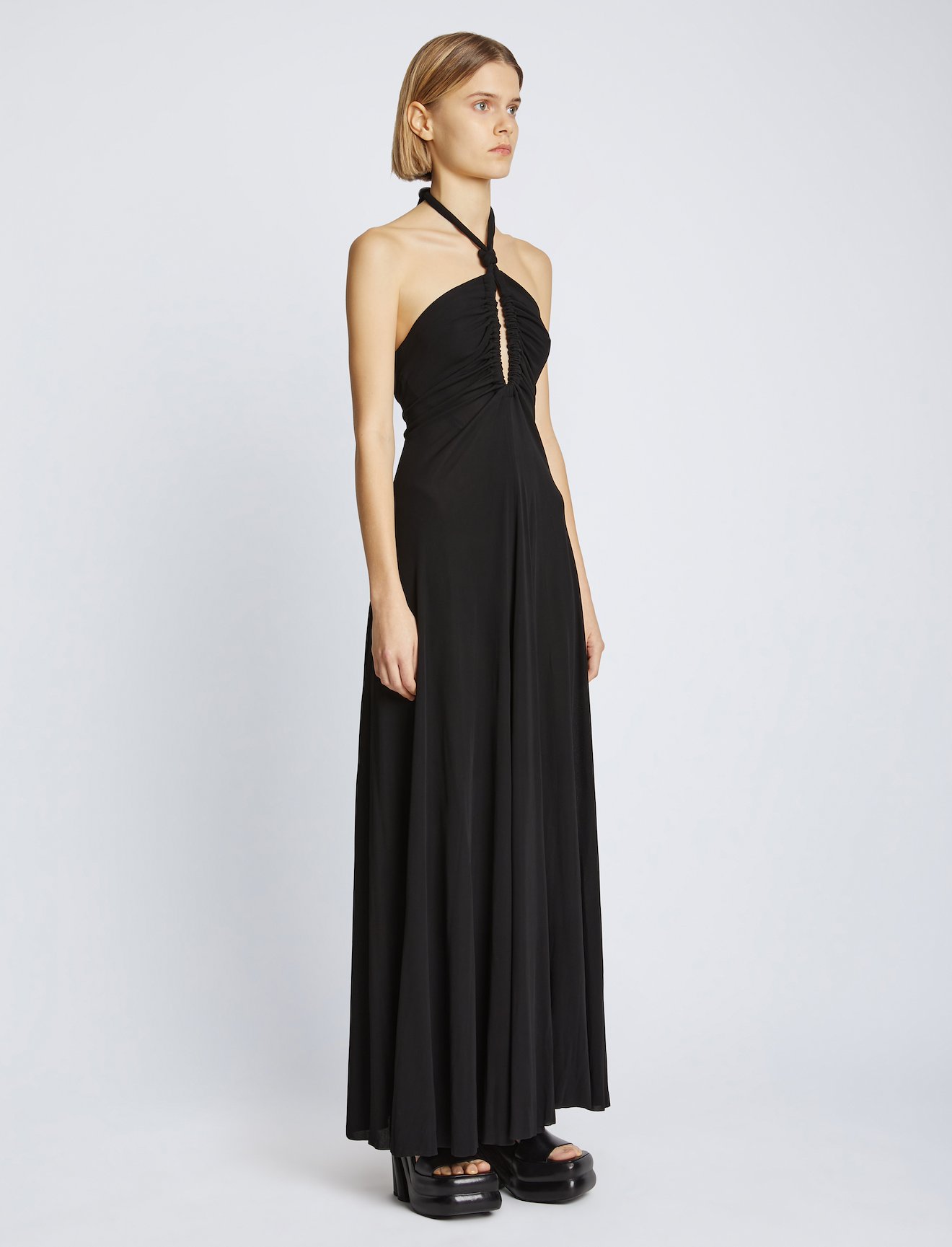Matte Jersey Halter Dress #1