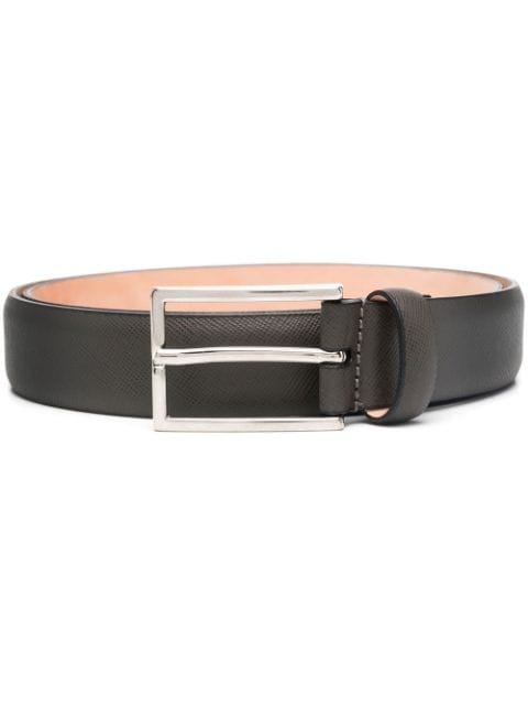 D4.0 buckle-fastening leather belt