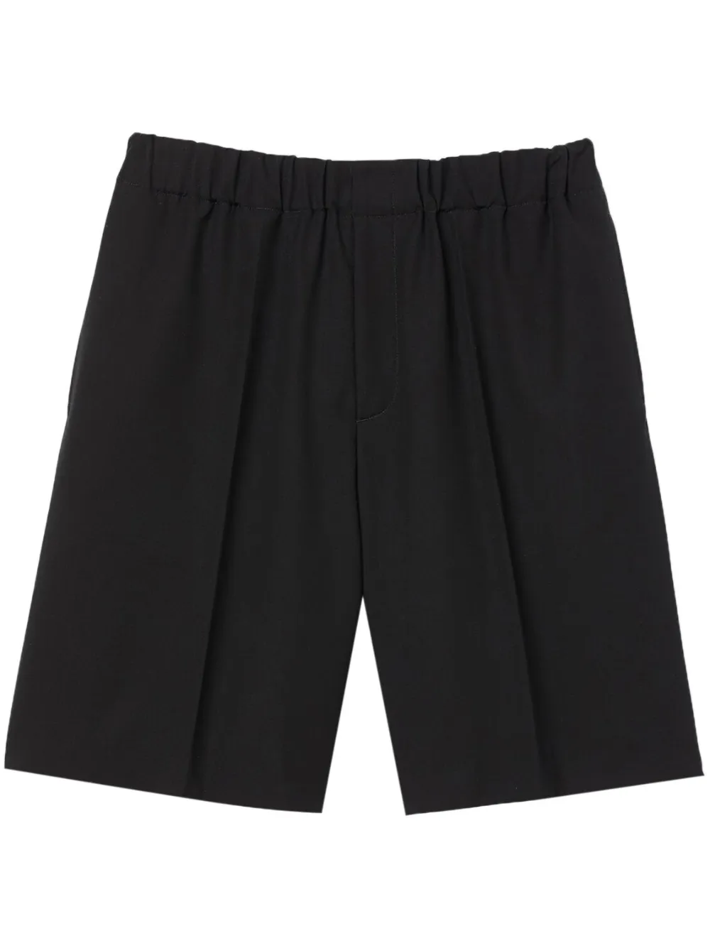 Sandro Alpha Straight-leg Mid-rise Cotton-blend Shorts In Black