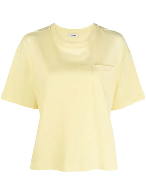 SANDRO cropped short-sleeve T-shirt