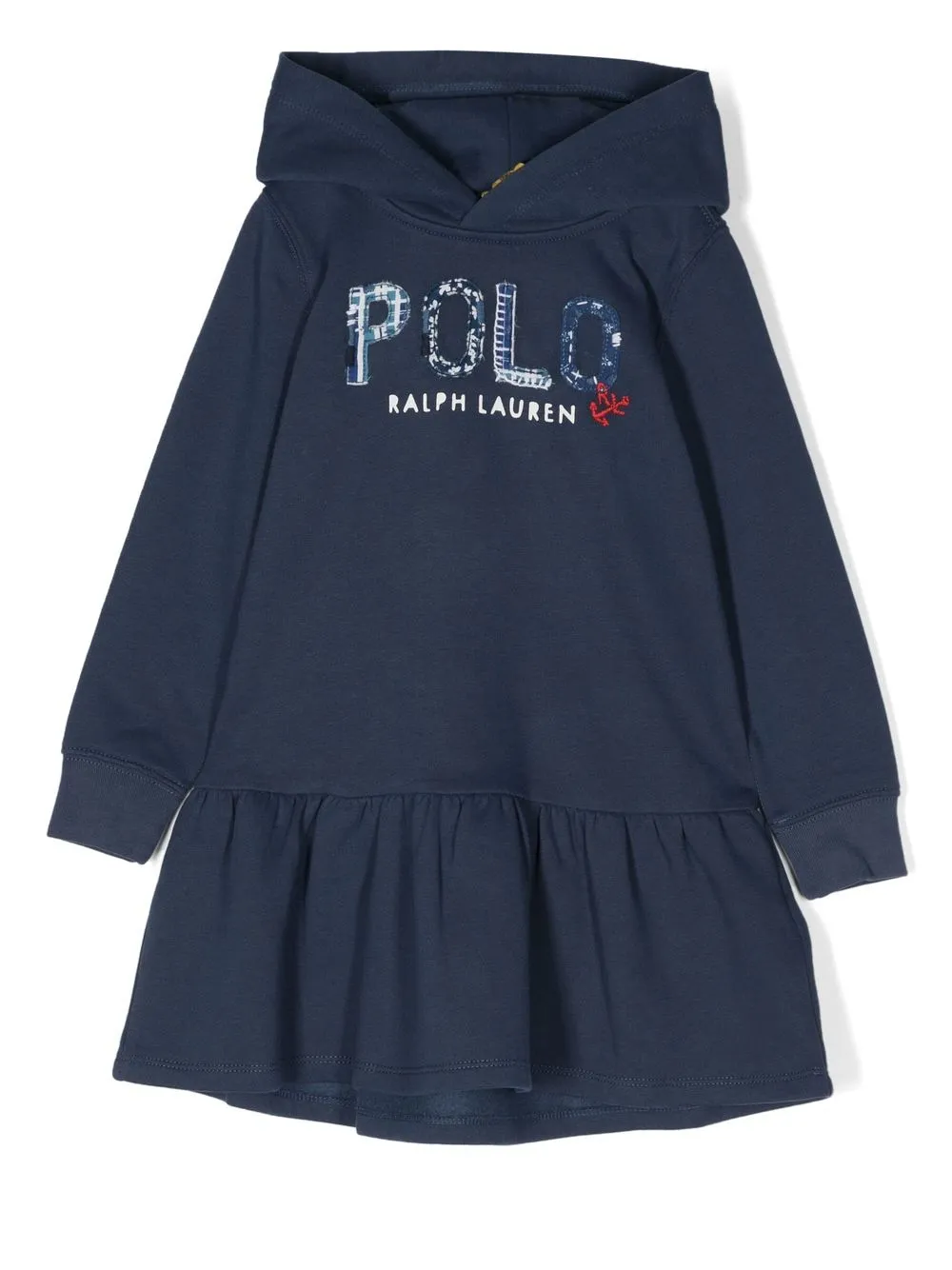 

Ralph Lauren Kids vestido con capucha y aplique del logo - Azul